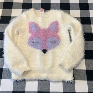 Fuzzy fox sweater